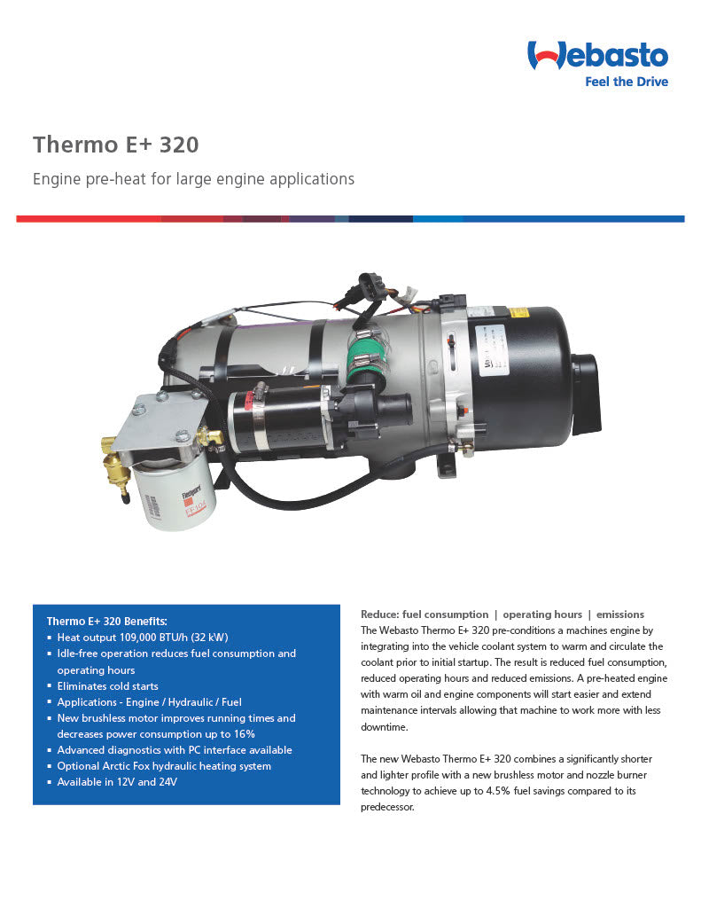 Webasto Thermo E+ 320 Diesel 24v Coolant Heater Enclosure Box Kit 5013851A