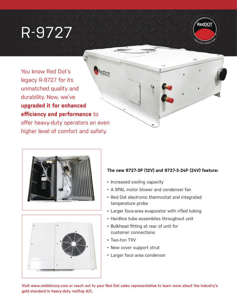 Red Dot AC Unit 12v Rooftop Mount R-9727-3P | VMACSINC